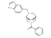 (1R*,5R*)-3-benzoyl-6-(1H-indol-5-ylmethyl)-3,6-diazabicyclo[3.2.2]nonane