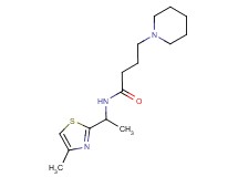 N-[1-(4-methyl-1,3-thiazol-2-yl)ethyl]-4-(1-piperidinyl)butanamide