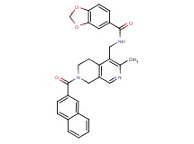 N-{[3-methyl-7-(2-naphthoyl)-5,6,7,8-tetrahydro-2,7-naphthyridin-4-yl]methyl}-1,3-benzodioxole-5-carboxamide