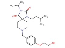8-[4-(2-hydroxyethoxy)benzyl]-3-isopropyl-1-(3-methylbutyl)-1,3,8-triazaspiro[4.5]decane-2,4-dione