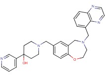 4-(3-pyridinyl)-1-{[4-(5-quinoxalinylmethyl)-2,3,4,5-tetrahydro-1,4-benzoxazepin-7-yl]methyl}-4-piperidinol