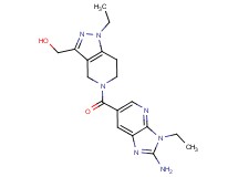{5-[(2-amino-3-ethyl-3H-imidazo[4,5-b]pyridin-6-yl)carbonyl]-1-ethyl-4,5,6,7-tetrahydro-1H-pyrazolo[4,3-c]pyridin-3-yl}methanol
