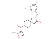 2-(3,5-difluorobenzyl)-8-(2-methyl-3-furoyl)-2,8-diazaspiro[4.5]decan-3-one