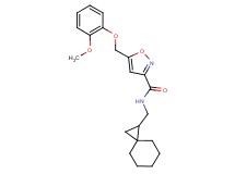 5-[(2-methoxyphenoxy)methyl]-N-(spiro[2.5]oct-1-ylmethyl)-3-isoxazolecarboxamide