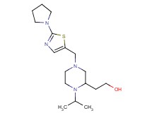 2-(1-isopropyl-4-{[2-(1-pyrrolidinyl)-1,3-thiazol-5-yl]methyl}-2-piperazinyl)ethanol