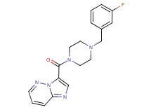 3-{[4-(3-fluorobenzyl)-1-piperazinyl]carbonyl}imidazo[1,2-b]pyridazine