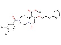 methyl 3-(3,4-dimethylbenzoyl)-7-oxo-9-(3-phenylpropoxy)-1,2,3,4,5,7-hexahydropyrido[1,2-d][1,4]diazepine-10-carboxylate