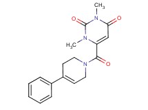 1,3-dimethyl-6-[(4-phenyl-3,6-dihydro-1(2H)-pyridinyl)carbonyl]-2,4(1H,3H)-pyrimidinedione