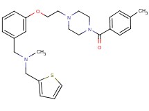 N-methyl-1-(3-{2-[4-(4-methylbenzoyl)-1-piperazinyl]ethoxy}phenyl)-N-(2-thienylmethyl)methanamine