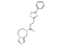 8-[3-(3-phenyl-1,2,4-oxadiazol-5-yl)propanoyl]-6,7,8,9-tetrahydro-5H-imidazo[1,5-a][1,4]diazepine
