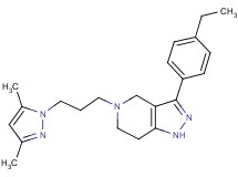 5-[3-(3,5-dimethyl-1H-pyrazol-1-yl)propyl]-3-(4-ethylphenyl)-4,5,6,7-tetrahydro-1H-pyrazolo[4,3-c]pyridine