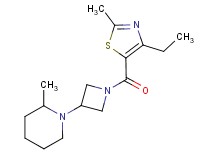 1-{1-[(4-ethyl-2-methyl-1,3-thiazol-5-yl)carbonyl]azetidin-3-yl}-2-methylpiperidine