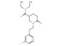 N,N-diethyl-1-[2-(3-fluorophenyl)ethyl]-6-oxo-3-piperidinecarboxamide
