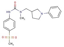 N-methyl-N'-[4-(methylsulfonyl)phenyl]-N-[(1-phenylpyrrolidin-3-yl)methyl]urea