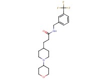 3-[1-(tetrahydro-2H-pyran-4-yl)-4-piperidinyl]-N-[3-(trifluoromethyl)benzyl]propanamide