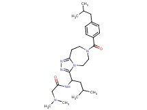 N~1~-{1-[7-(4-isobutylbenzoyl)-6,7,8,9-tetrahydro-5H-[1,2,4]triazolo[4,3-d][1,4]diazepin-3-yl]-3-methylbutyl}-N~2~,N~2~-dimethylglycinamide
