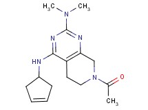 7-acetyl-N~4~-cyclopent-3-en-1-yl-N~2~,N~2~-dimethyl-5,6,7,8-tetrahydropyrido[3,4-d]pyrimidine-2,4-diamine