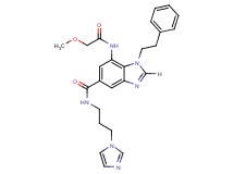 N-[3-(1H-imidazol-1-yl)propyl]-7-[(methoxyacetyl)amino]-1-(2-phenylethyl)-1H-benzimidazole-5-carboxamide