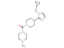 1-({4-[1-(cyclopropylmethyl)-1H-imidazol-2-yl]-1-piperidinyl}carbonyl)-4-methylpiperazine