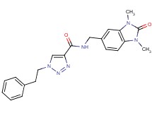 N-[(1,3-dimethyl-2-oxo-2,3-dihydro-1H-benzimidazol-5-yl)methyl]-1-(2-phenylethyl)-1H-1,2,3-triazole-4-carboxamide
