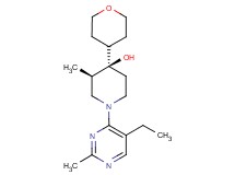 (3R*,4R*)-1-(5-ethyl-2-methyl-4-pyrimidinyl)-3-methyl-4-(tetrahydro-2H-pyran-4-yl)-4-piperidinol