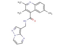 2,3,6-trimethyl-N-(pyrazolo[1,5-a]pyrimidin-3-ylmethyl)-4-quinolinecarboxamide