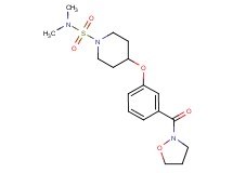 4-[3-(2-isoxazolidinylcarbonyl)phenoxy]-N,N-dimethyl-1-piperidinesulfonamide