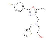 2-[{[2-(4-fluorophenyl)-5-methyl-1,3-oxazol-4-yl]methyl}(2-thienylmethyl)amino]ethanol