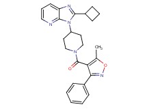 2-cyclobutyl-3-{1-[(5-methyl-3-phenyl-4-isoxazolyl)carbonyl]-4-piperidinyl}-3H-imidazo[4,5-b]pyridine