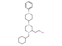 2-[1-(cyclohexylmethyl)-4-(1-phenyl-4-piperidinyl)-2-piperazinyl]ethanol