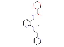 N-({2-[methyl(2-pyridin-2-ylethyl)amino]pyridin-3-yl}methyl)-1,4-dioxane-2-carboxamide