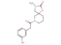 7-[(3-hydroxyphenyl)acetyl]-3-methyl-1-oxa-3,7-diazaspiro[4.5]decan-2-one