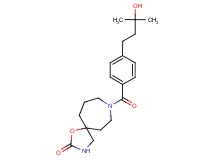 8-[4-(3-hydroxy-3-methylbutyl)benzoyl]-1-oxa-3,8-diazaspiro[4.6]undecan-2-one