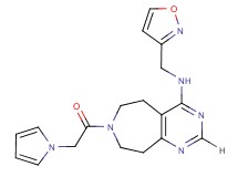 N-(isoxazol-3-ylmethyl)-7-(1H-pyrrol-1-ylacetyl)-6,7,8,9-tetrahydro-5H-pyrimido[4,5-d]azepin-4-amine