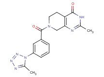 2-methyl-7-[3-(5-methyl-1H-tetrazol-1-yl)benzoyl]-5,6,7,8-tetrahydropyrido[3,4-d]pyrimidin-4(3H)-one
