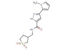 N-[(1,1-dioxidotetrahydro-3-thienyl)methyl]-3-(1-methyl-1H-pyrrol-2-yl)-1H-pyrazole-5-carboxamide
