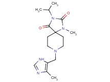 3-isopropyl-1-methyl-8-[(4-methyl-1H-imidazol-5-yl)methyl]-1,3,8-triazaspiro[4.5]decane-2,4-dione