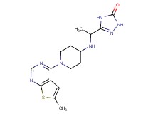 5-(1-{[1-(6-methylthieno[2,3-d]pyrimidin-4-yl)piperidin-4-yl]amino}ethyl)-2,4-dihydro-3H-1,2,4-triazol-3-one