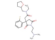 2-[1-[2-(dimethylamino)ethyl]-3-(2-fluorophenyl)-2,5-dioxo-3-pyrrolidinyl]-N-ethyl-N-(tetrahydro-2-furanylmethyl)acetamide