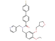 4'-fluoro-N-[4-methoxy-3-(tetrahydro-3-furanylmethoxy)benzyl]-N-(3-pyridinylmethyl)-4-biphenylcarboxamide