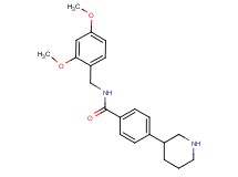 N-(2,4-dimethoxybenzyl)-4-piperidin-3-ylbenzamide