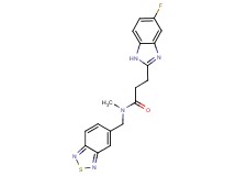N-(2,1,3-benzothiadiazol-5-ylmethyl)-3-(5-fluoro-1H-benzimidazol-2-yl)-N-methylpropanamide