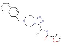 N-{1-[7-(2-naphthylmethyl)-6,7,8,9-tetrahydro-5H-[1,2,4]triazolo[4,3-d][1,4]diazepin-3-yl]ethyl}-2-furamide