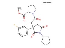 methyl 1-{[1-cyclopentyl-3-(3-fluorophenyl)-2,5-dioxo-3-pyrrolidinyl]acetyl}-L-prolinate