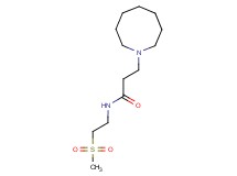 3-azocan-1-yl-N-[2-(methylsulfonyl)ethyl]propanamide