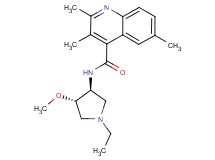 N-[(3S*,4S*)-1-ethyl-4-methoxy-3-pyrrolidinyl]-2,3,6-trimethyl-4-quinolinecarboxamide