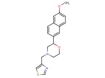 2-(6-methoxy-2-naphthyl)-4-(1,3-thiazol-4-ylmethyl)morpholine