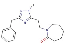 1-[2-(3-benzyl-1H-1,2,4-triazol-5-yl)ethyl]azepan-2-one