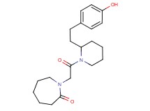 1-(2-{2-[2-(4-hydroxyphenyl)ethyl]-1-piperidinyl}-2-oxoethyl)-2-azepanone