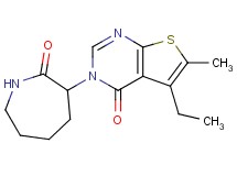 5-ethyl-6-methyl-3-(2-oxoazepan-3-yl)thieno[2,3-d]pyrimidin-4(3H)-one